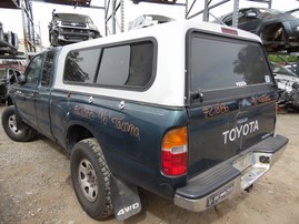 1996 TOYOTA TACOMA LX XTRA CAB GREEN 2.7L MT 4WD Z18155